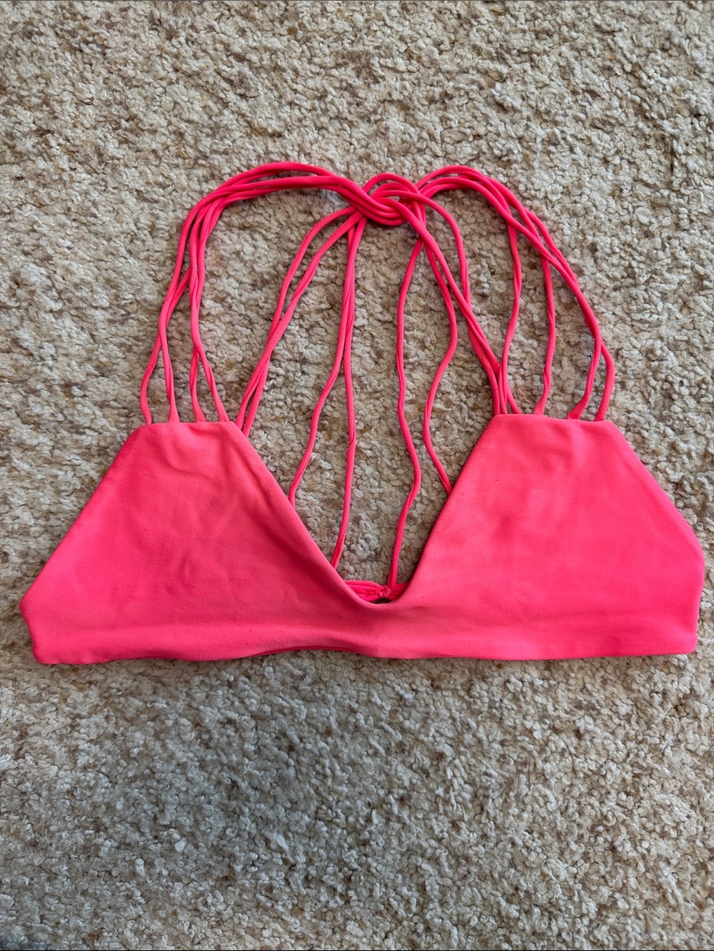 Mikoh String Bikini Top Pink Medium